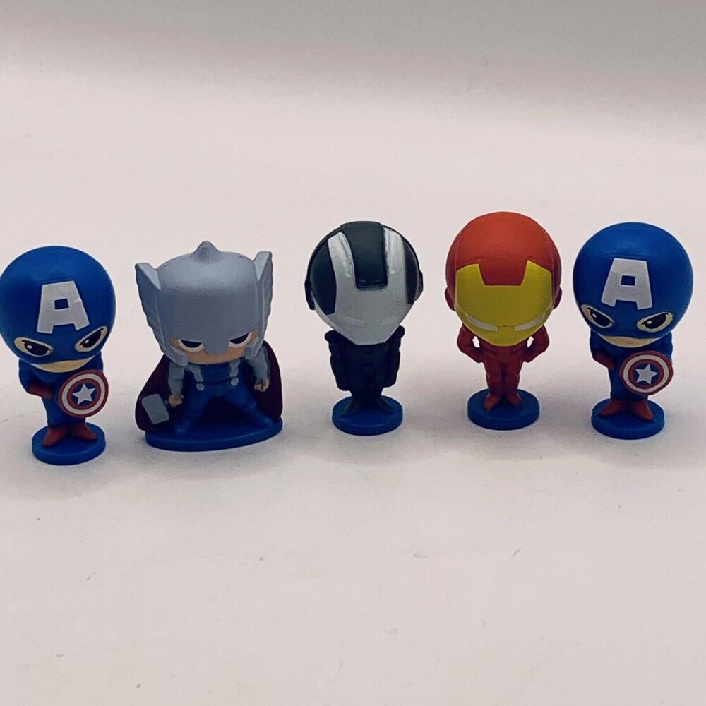 Marvel Avengers Superheroes Cake Toppers Game Pieces 1.25” Lot Of 5​​